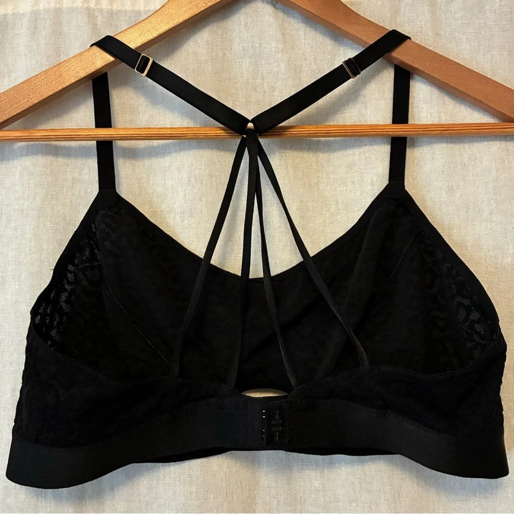 TellTale Black Strappy Mesh Bralette - Picture 2 of 3